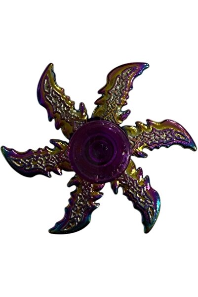 tmtoysandmore Metal Stres Çarkı Özel Renk Metal 6 Kol Bıçaklı Model