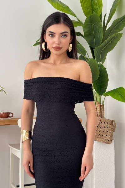 lovebox Жіноча сукня з підкладкою з мереживної тканини, без бретелей, з відкр...