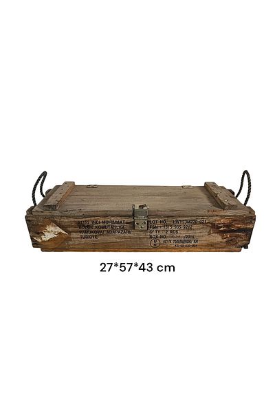 Peysan Ammunition Chest – Wood, Original Military Box (27X57X43 cm)