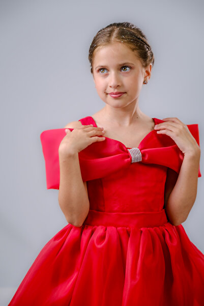 MODA ŞIK TAŞ DETAYLI ÖZEL GÜN MEZUNİYET KIZ ÇOCUK ABİYE ELBİSE