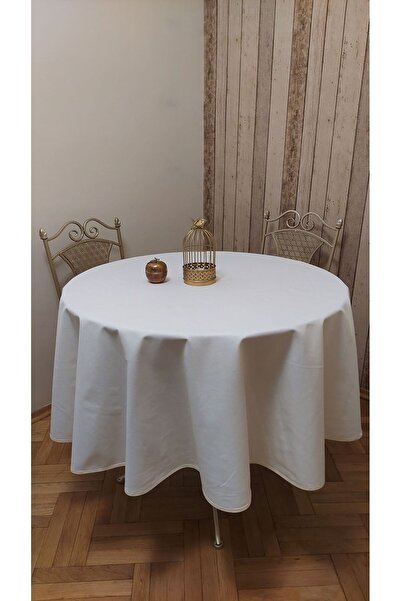 gonk قماش دائري، لون خالص، بطة (دافع سائل، مقاوم للبقع)، مفرش طاولة