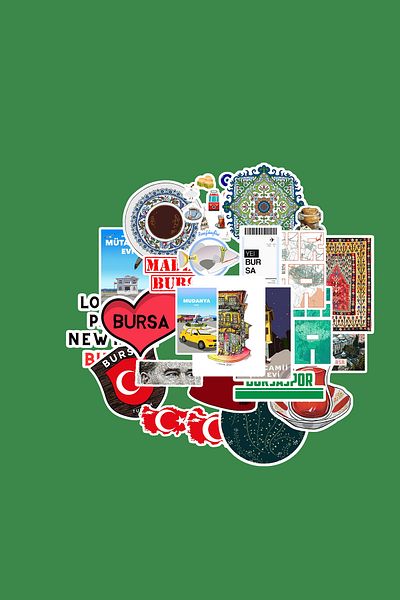 dadi ramba Bursa -Bullet Journal - Agenda - Planner - Notebook - Laptop Sticker Sticker - Sticker Pack
