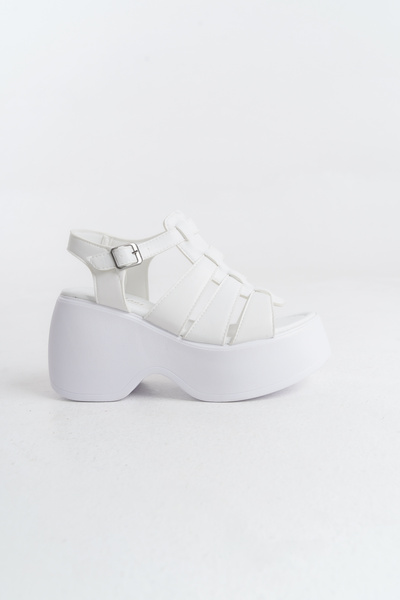 Redoxy Women's Special Design High Wedge Sole Gladiator Cage Sandals Shoes with Orthopedic Soles