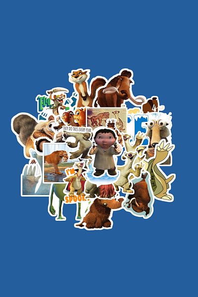dadi ramba Ice Age -Bullet Journal - Agenda - Planner - Notebook - Laptop Sticker Decal - Sticker Pack
