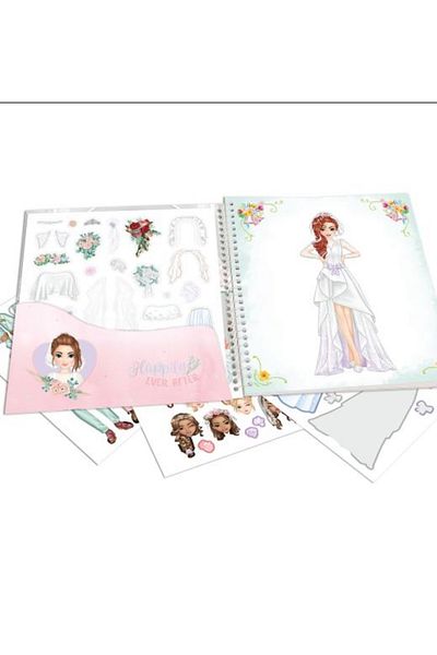 Top Model Wedding Sticker Book - Bride Groom