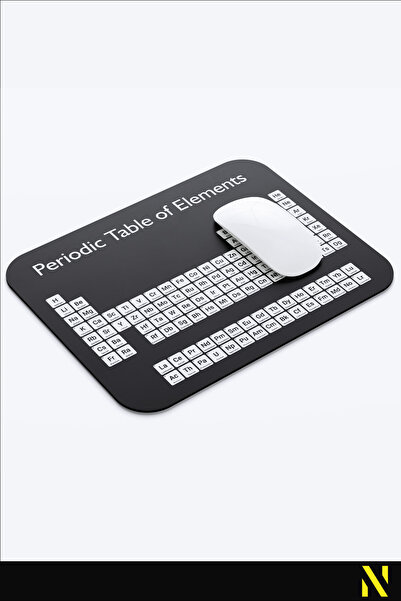 nilizma Mousepad ergonomic cu model din tabelul periodic, bază anti-alunecare, pentru uz casnic și la birou.
