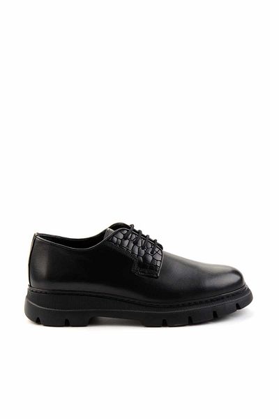 Bambi Black Antique Genuine Leather Men's Classic Shoes E 01757708841