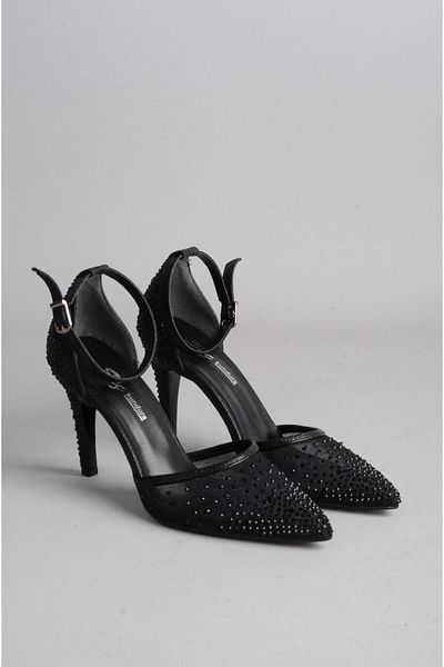 SEÇ KUNDURA 738 Stone Tul Select Pantofi (Înălțimea tocului: 9 cm) Negru