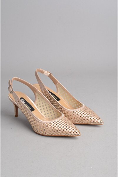 SEÇ KUNDURA 088 Pantofi de damă cu toc de piatră (toc 7 cm)