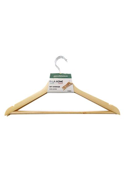 Ella Home Set 3 Umerase Din Lemn, Natur, 45x23cm