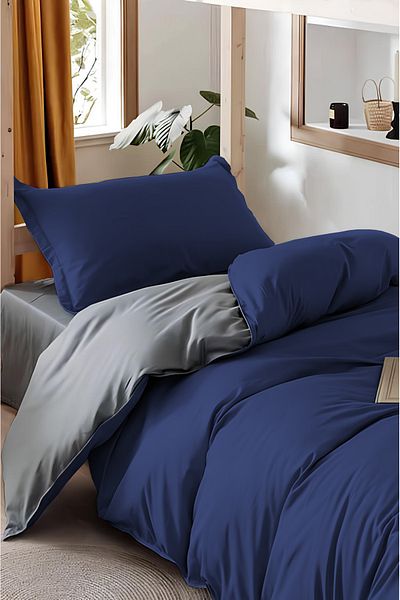 Always Double Sided Single Duvet Cover Set with Elastic Sheets
