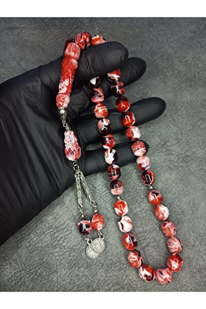 Mos Tespih Mozaic Imame de Înaltă Calitate Brodat cu Pulbere de Chihlimbar Ta...