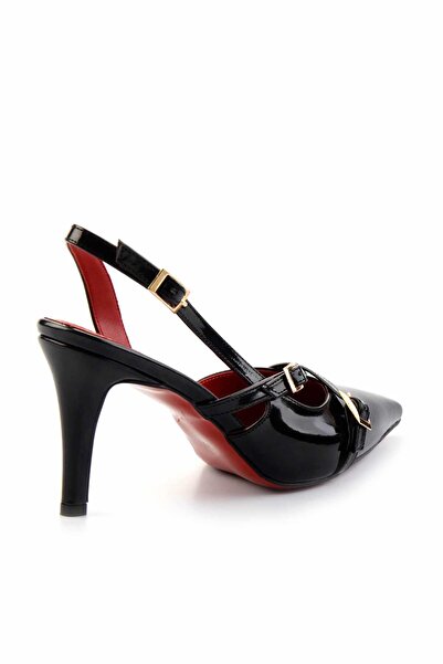 Bambi Černé dámské klasické boty na podpatku K 01455018408