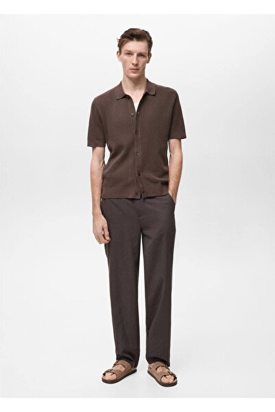 MANGO Man Molded Knitwear Shirt