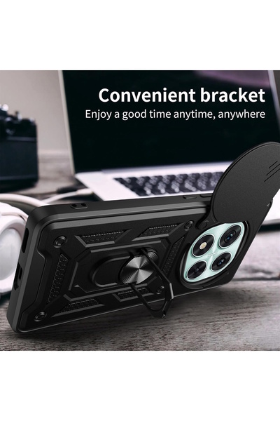 m.tk moveteck Xiaomi Redmi Note 14 Pro Plus Case Camera Protected Armor Military Tank Armor Cover with Sliding Ring