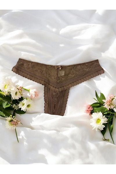 enmodaiçgiyim Mink Women - Πολυτελές στρινγκ με δαντέλα