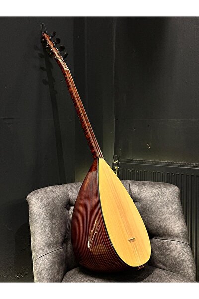 Sazhane Flato İşlemeli Tam Profesyonel Kısa Sap Bağlama