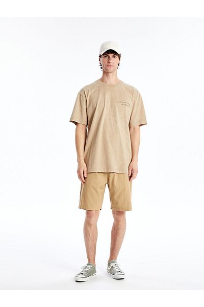 LC Waikiki Crew Neck Short Sleeve Printed Combed Cotton Men's T-Shirt