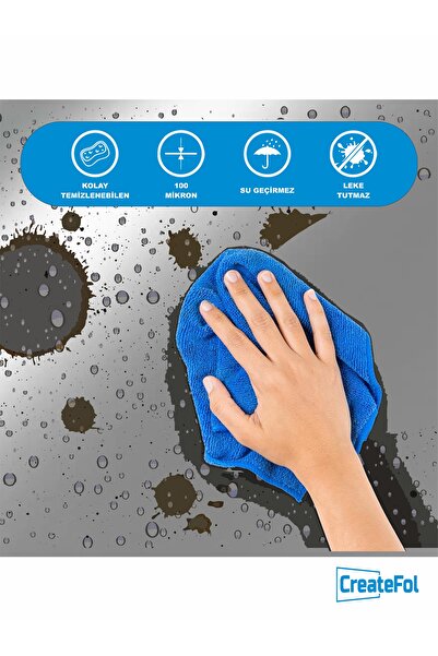 CreateFol Yapışkanlı Folyo Mutfak Dolap Ve Mobilya Kaplama Folyosu 61x100 2 adet ve üzeri tek