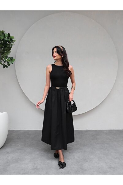 ESRAHELVACI Thick Strap Midi Dress