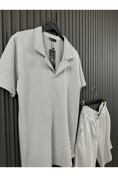 Shine Stone Set de pantaloni scurți cu dungi