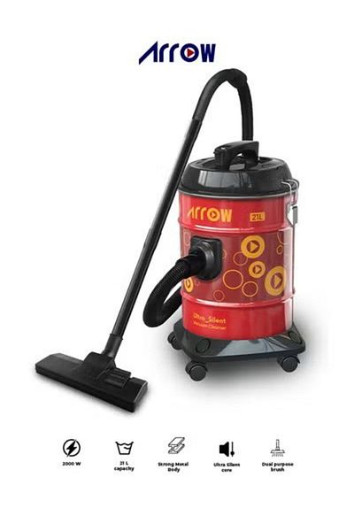 ARROW 21L Vacuum Cleaner, 2000W High-Efficient Motor &  Strong Metal Body Model: RO-21VSY