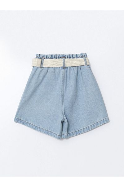 LC Waikiki Pantaloni scurți pentru fete LCW Kids cu talie elastică