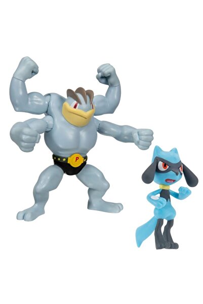 Pokemon Battle 2'li Figür Machamp ve Riolu PKW2547