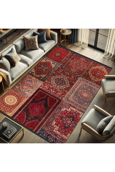 Rugs Modern Halı Συλλογή Kuvars: Διακοσμητικό χαλί με υφαντό με μοτίβο vintag...