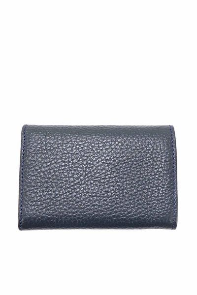 Bambi Δερμάτινη ανδρική θήκη για κάρτες Navy Blue U 08678273203
