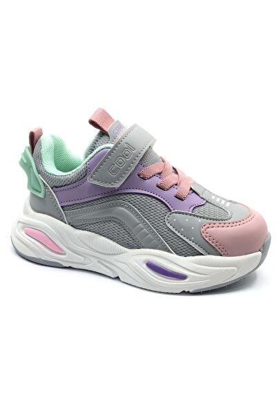 Cool Evo-Toti Sneaker Orthopedic Sole Unisex Children's Sports Shoes Gray-Pink