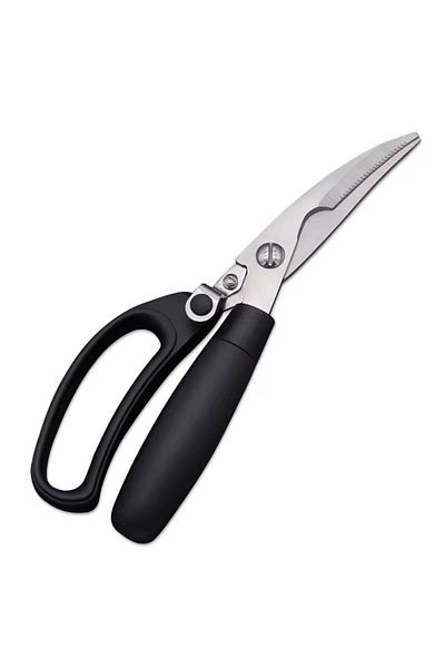 JM Stainless Steel Kitchen Scissors,Meat&Fish Scissors&A Sturdy Bone Cutter With Serrated Cutting Edge
