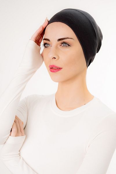 Şalcenneti.com Practical Smoked Color Bonnet with Snap-On Front Seamless