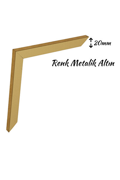 mixefor 1000 Piece Puzzle Frame Metallic Gold Color Measure 66cm X 48cm Non-Glare Plexi on the Front Surface