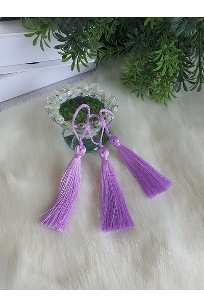 Fiyonks Atölye Tassel, Rope Tassel, Single Tassel 10 Pieces 7 Cm, Tassel Accessory, Textile