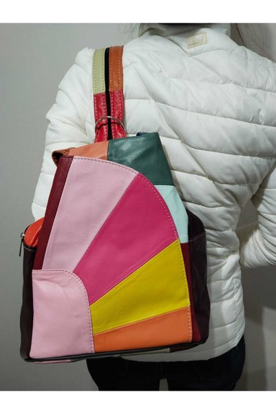 atter Rucsac de lux din piele naturală (30 cm x 28 cm)