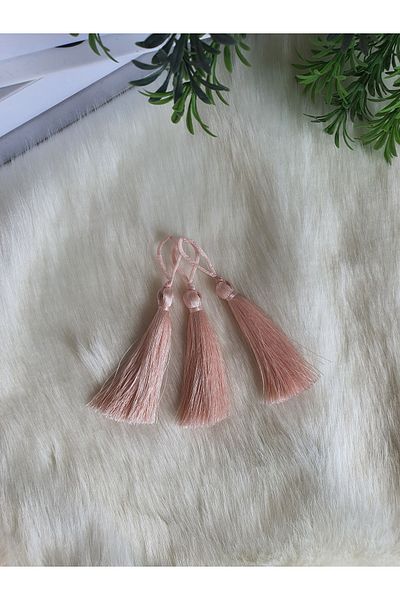 Fiyonks Atölye Tassel, Rope Tassel, Single Tassel 10 Pieces 7 Cm, Tassel Accessory, Textile