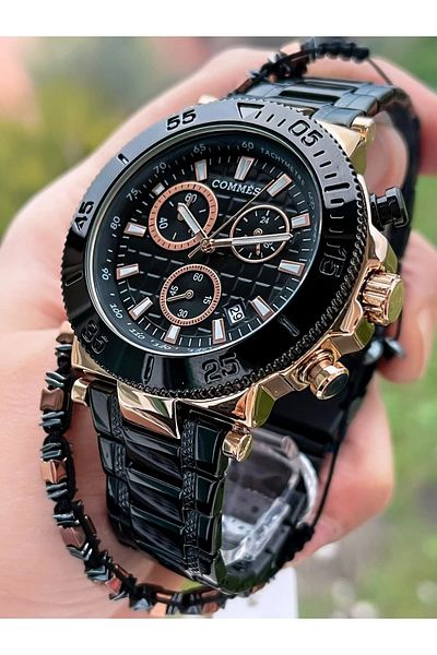 COMMES Men's Wristwatch Crono All Functions Active