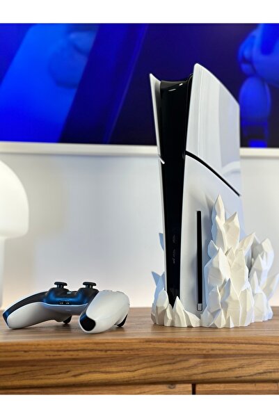 Goplast Premium Ps5 Slım Crystal Stand (DİJİTAL VERSİYON UYUMLU) Playstation 5 Dikey Stand Ps5 Stand Dijitalversiyon