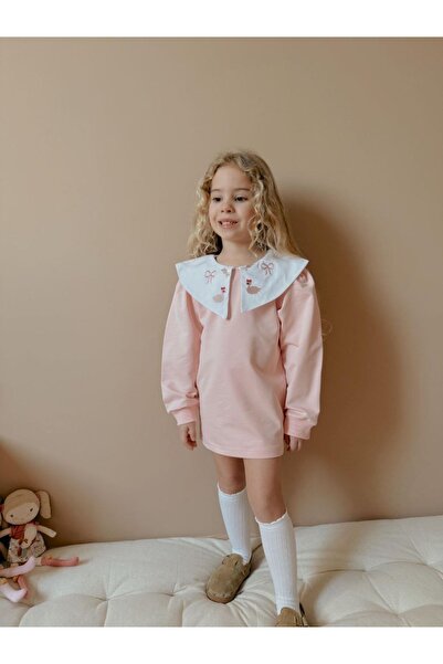 JELİBOOM Collar Detailed Children's Dress