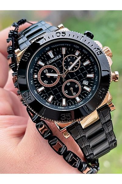 COMMES Men's Wristwatch Crono All Functions Active