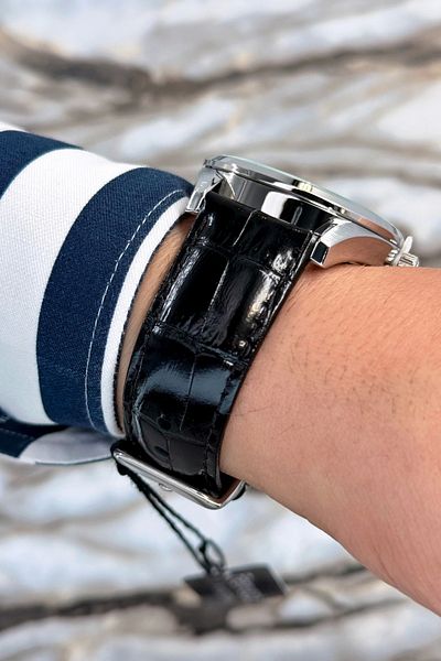 Ferrucci Black Leather Cord, Steel Case Roman Men's Wrist Watch Zmfer078