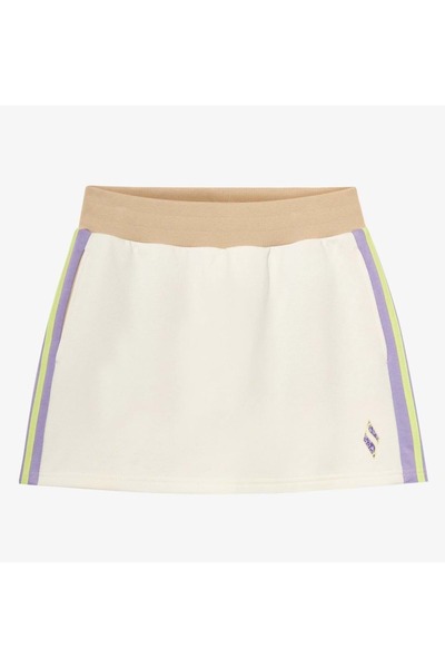 SKECHERS W Diagonal Lw Fleece Sweat Short S2510049-102 Şort Etek Kadın Etek BEJ