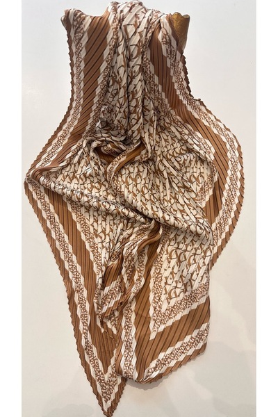 eminebaşaran Pliseli ipek şal