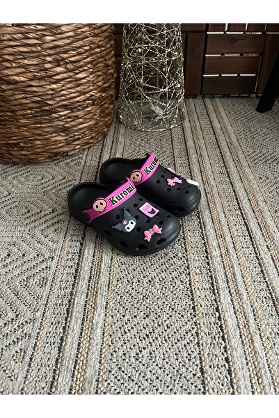 Behtah Kundura Kuromi My Melody Girl Child 6 τεμάχια Cross Jibbitz Διακοσμημένο δώρο Κήπος Πισίνα Καθημερινά σανδάλια Παντόφλες