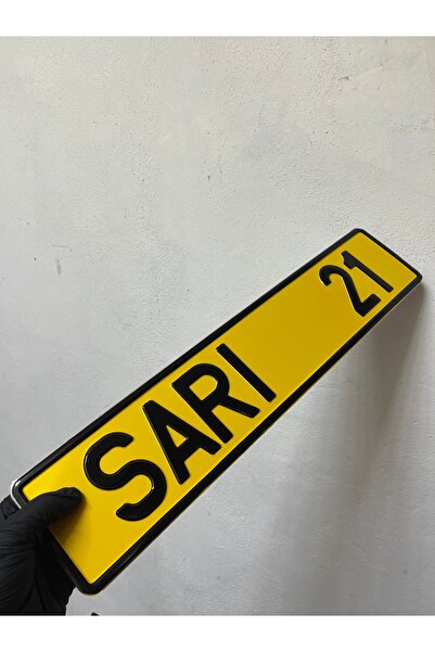 Universal VERNİKLİ PARLAK SARI DEKOR PLAKA