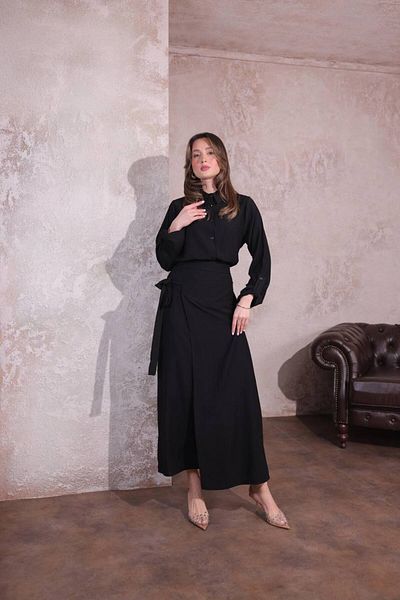 BYKUZEYARAS Strawberry Fabric Cross Binding Skirt Suit - Hijab and Daily Use