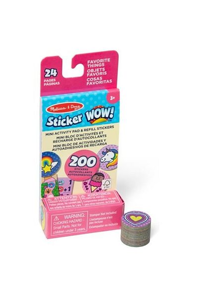Melissa & Doug Αυτοκόλλητο Δραστηριότητες Αυτοκόλλητο WOW Μίνι Αγαπημένα Αντικείμενα