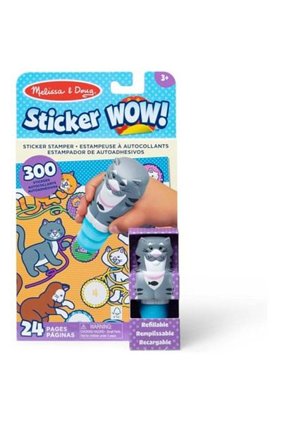 Melissa & Doug Δραστηριότητες με αυτοκόλλητα Αυτοκόλλητο WOW Cat