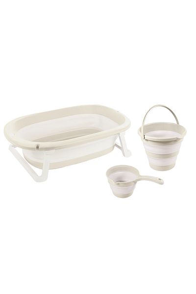 Dolu 3 in 1 set with foldable bathtub - Beige